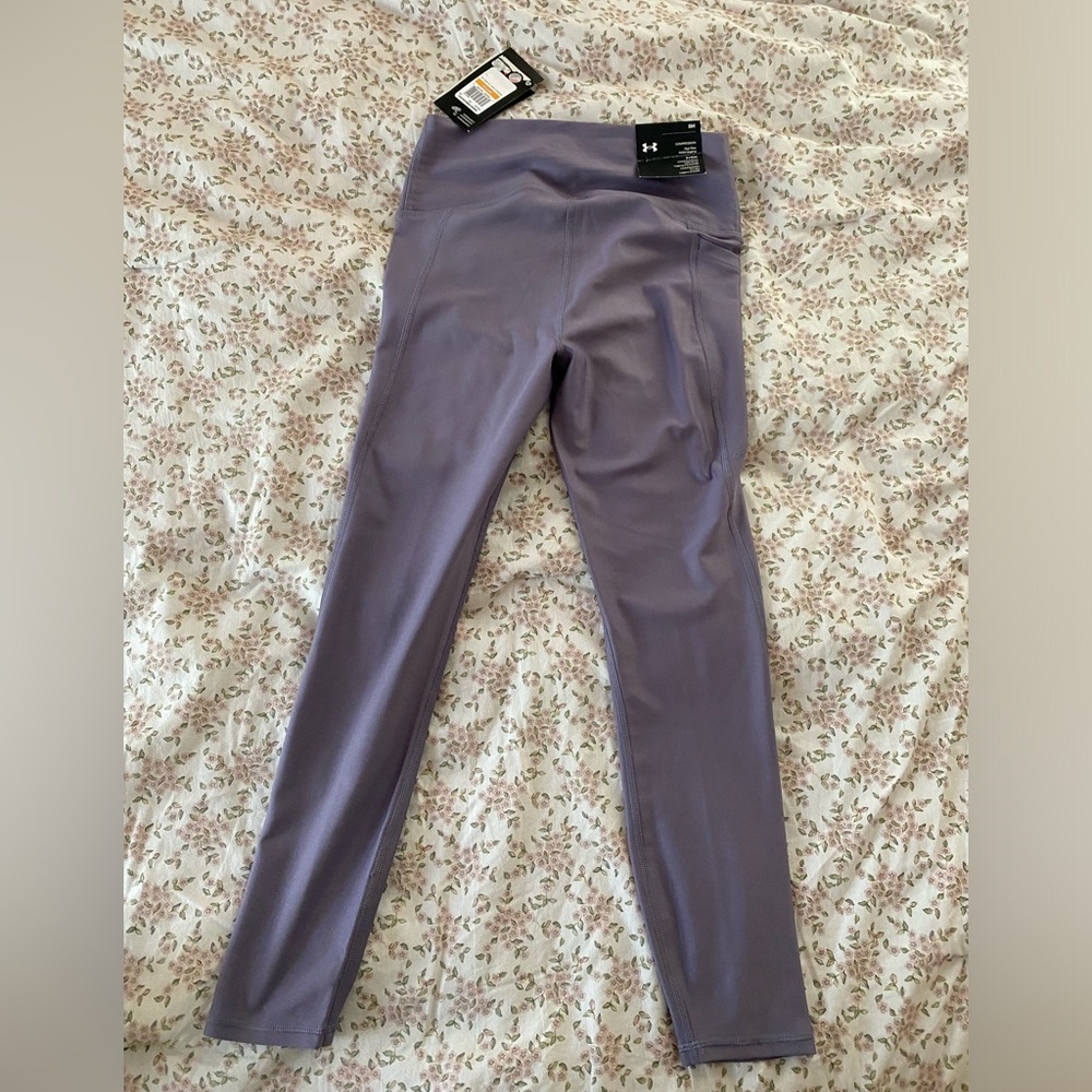 NWT Under Armour Lavender Compression Leggings Size Small - Picture 6 of 8